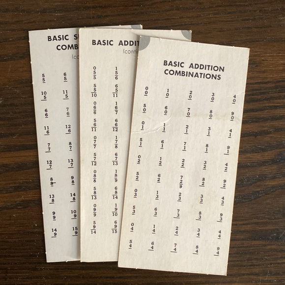 VINTAGE 1966 Ed U Cards New Math Addition & Subtraction Flash Cards - Picture 8 of 11